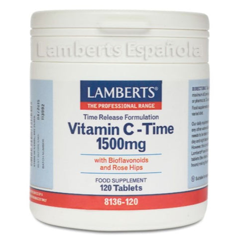 Comprar online VITAMINA C LIBERACION SOSTENIDA 1500mg 120 Tabs de LAMBERTS. Imagen 1