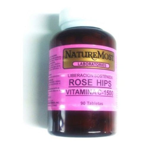 Comprar online VITAMINA C ROSE HIPS 1.500 mg L.Sostenida 90 Tab de NATUREMOST. Imagen 1