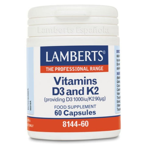 Comprar online VITAMINA D 3 1000 UI Y VIT K2 90 UG 60 Cap de LAMBERTS. Imagen 1