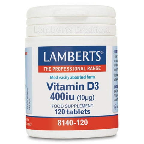 Comprar online VITAMINA D 400 UI 10µg 120 Tabs de LAMBERTS. Imagen 1