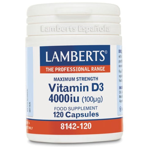 Comprar online VITAMINA D 4000 UI 100µg 120 Tabs de LAMBERTS. Imagen 1
