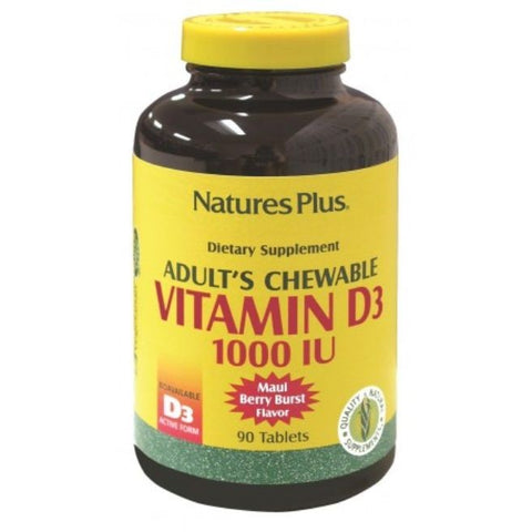 Comprar online VITAMINA D3 1000 IU 90 Comp Mast de NATURES PLUS. Imagen 1