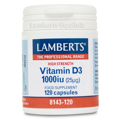 Comprar online VITAMINA D3 1000 UI 120 Tab de LAMBERTS. Imagen 1