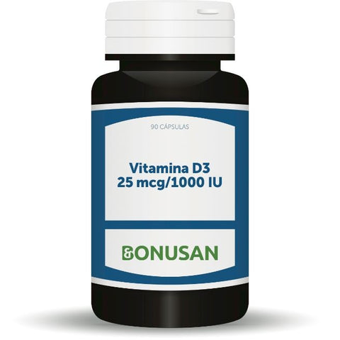 Comprar online VITAMINA D3 25 mcg x 90 Caps de BONUSAN. Imagen 1