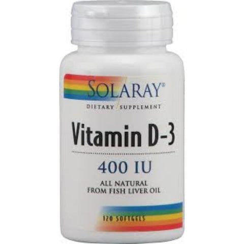 Comprar online VITAMINA D3 400 UI 120 Perlas de SOLARAY. Imagen 1