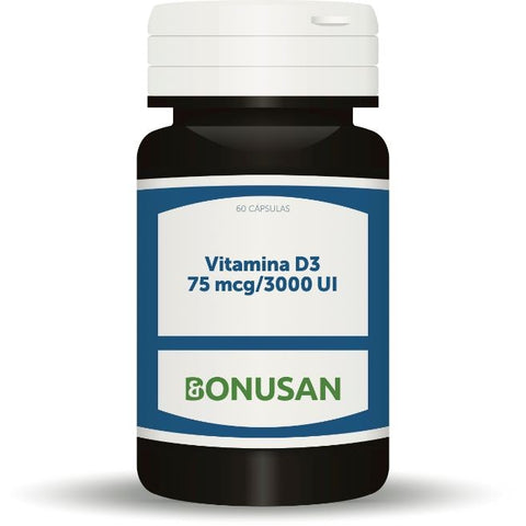 Comprar online VITAMINA D3 75 MCG / 3000 UI 60 cap de BONUSAN. Imagen 1