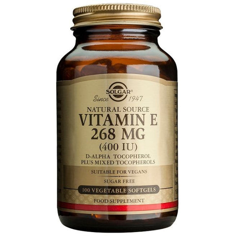 Comprar online VITAMINA E 400 UI 100 Vcaps de SOLGAR. Imagen 1