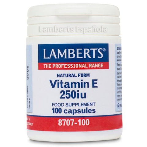 Comprar online VITAMINA E NATURAL 250ui 100 Caps de LAMBERTS. Imagen 1