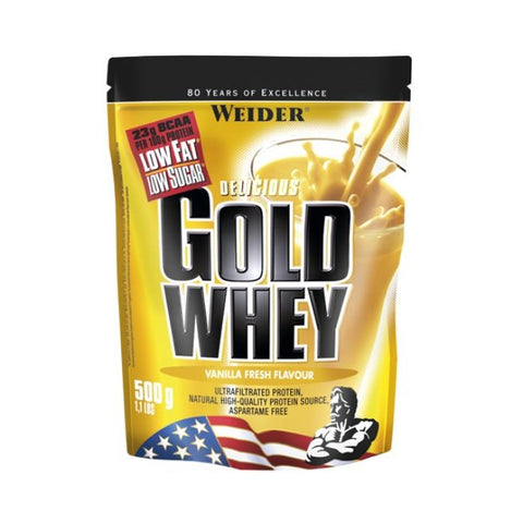 Comprar online GOLD WHEY VAINILLA 500 G de WEIDER. Imagen 1