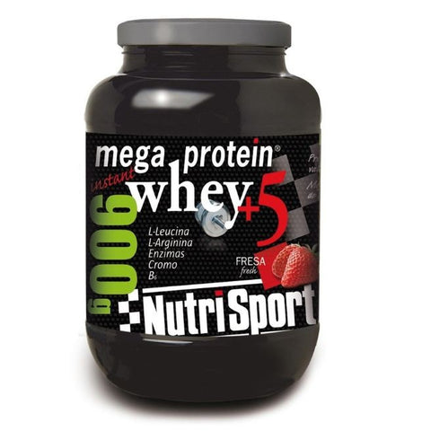 Comprar online MEGA PROTEIN 5 WHEY FRESA 900 gr de NUTRISPORT. Imagen 1