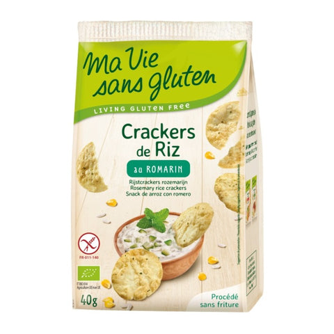 Comprar online CRACKERS DE ARROZ AL ROMERO 40 g de MVSG. Imagen 1
