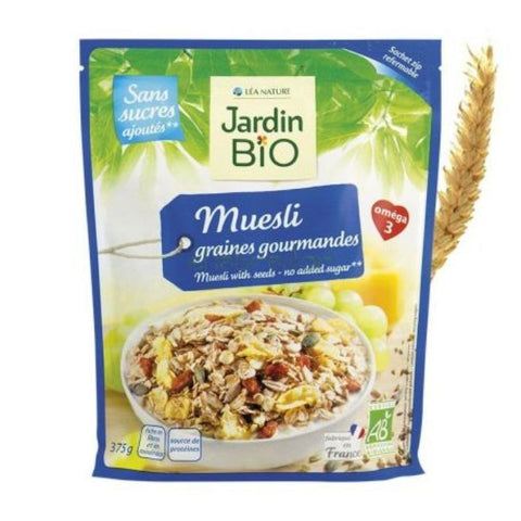 Comprar online MUESLI SIN AZUCAR 375G de JARDIN BIO. Imagen 1