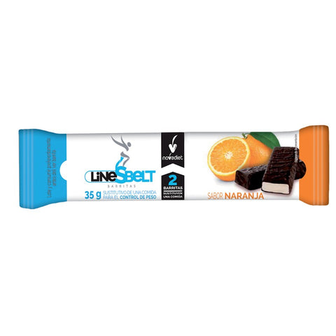 Comprar online LINE SBELT NARANJA BARRITAS 35 G de NOVADIET. Imagen 1