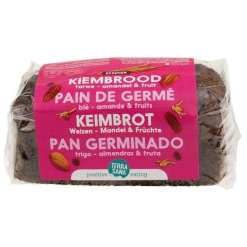 Comprar online PAN GERMINADO DE TRIGO FRUTAS & ALMENDRAS 400 g de TERRASANA. Imagen 1