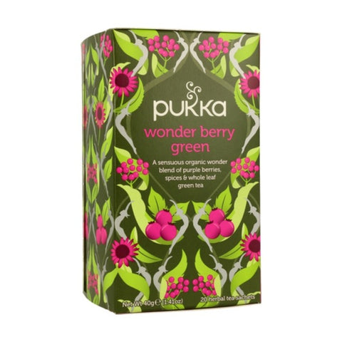 Comprar online TE VERDE FRUTOS ROJOS 20 bl BIO de PUKKA. Imagen 1