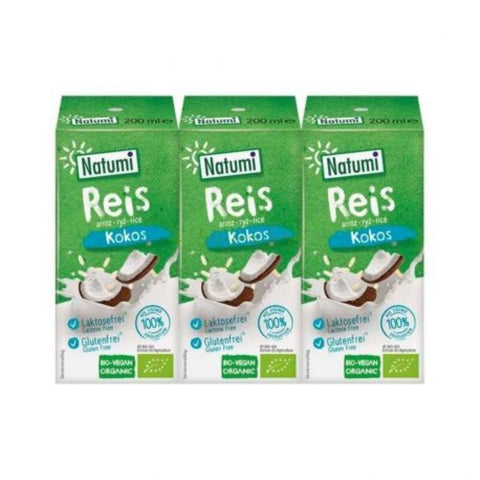 Comprar online BEBIDA ARROZ COCO BRICK 3X200 ML BIO de NATUMI. Imagen 1