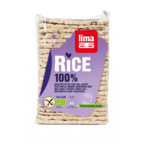 Comprar online TORTAS FINAS DE ARROZ SIN SAL 130G BIO de LIMA. Imagen 1