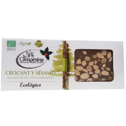 Comprar online TURRON ECO S/A VEGANO CROCANT CON SESAMO 200 gr de CAMPESINA. Imagen 1