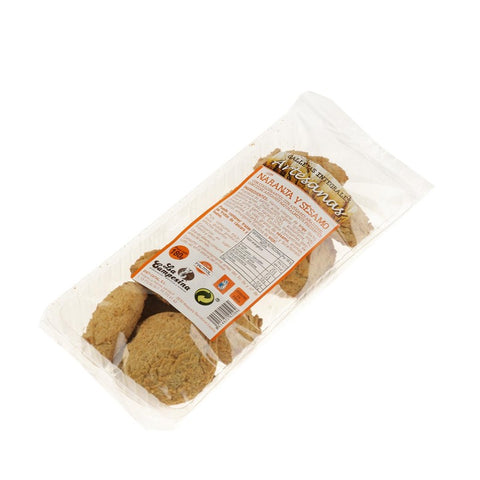 Comprar online GALLETA ARTESANA NARANJA SESAMO 180 GR de CAMPESINA. Imagen 1