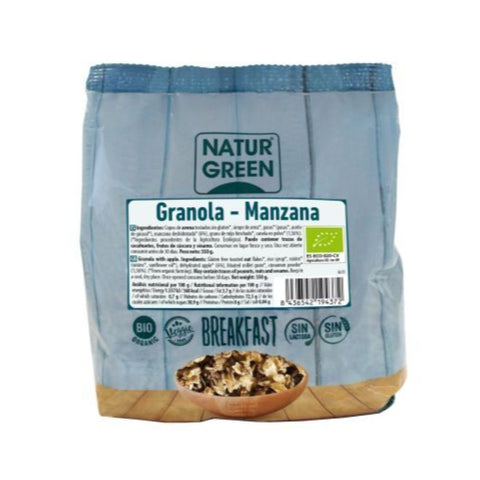 Comprar online NATURGREEN GRANOLA MANZANA SIN GLUTEN BIO de NATURGREEN. Imagen 1