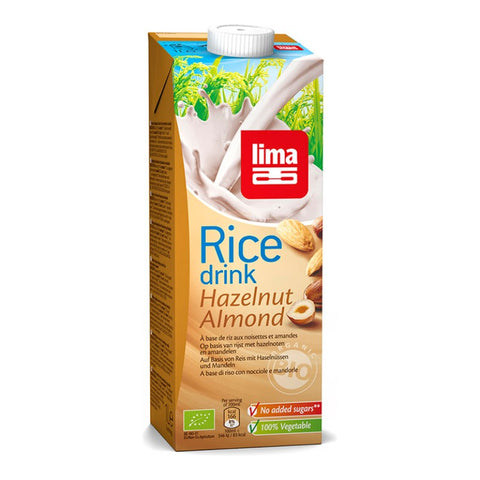 Comprar online BEBIDA ARROZ, AVELLANAS, ALMENDRAS 1L BIO de LIMA. Imagen 1