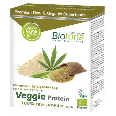 Comprar online PROTEINA VEGETAL EN POLVO 20X10G de BIOTONA. Imagen 1