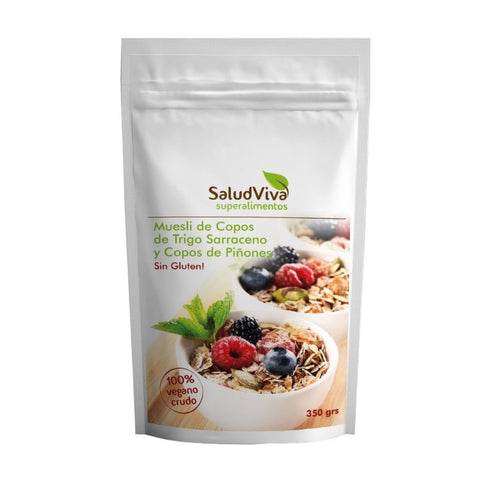 Comprar online MUESLI DE COPOS DE TRIGO SARRACENO Y PIÑONES 3 de SALUD VIVA. Imagen 1