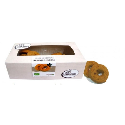 Comprar online BIO ROSCOS NAVIDAD NARANJA-JENGIBRE VEG 190g de CAMPESINA. Imagen 1