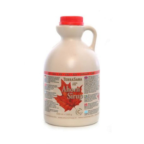 Comprar online SIROPE DE ARCE PURO, GRADO C (EN JARRA) 1 ltr de TERRASANA. Imagen 1
