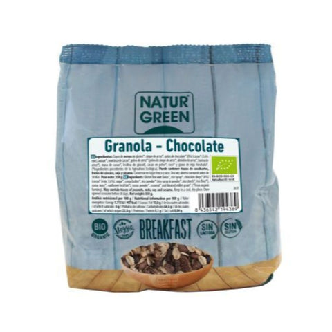 Comprar online NATURGREEN GRANOLA CHOCOLATE SIN GLUTEN BIO de NATURGREEN. Imagen 1