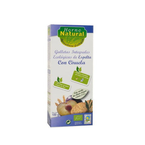 Comprar online GALLETA ESPELTA CIRUELA ECO 100 GR de HORNO NATURAL. Imagen 1