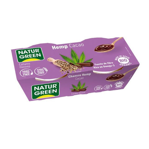 Comprar online NATURGREEN HEMP/CAÑAMO CACAO 2X125G de NATURGREEN. Imagen 1