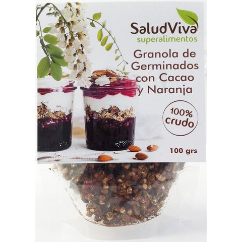 Comprar online GRANOLA DE GERMINADOS CON CACAO Y NARANJA 100 GRS. de SALUD VIVA. Imagen 1