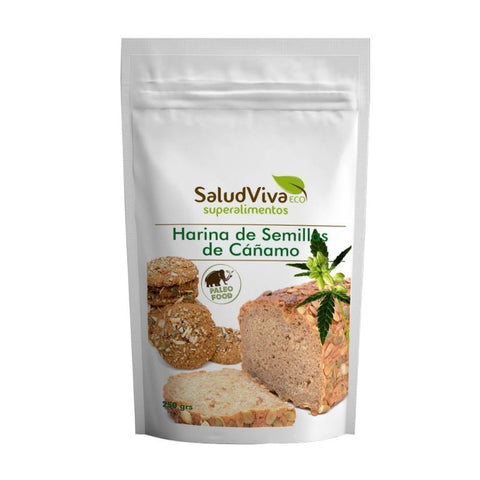 Comprar online HARINA DE SEMILLA DE CAÑAMO 250 GRAMOS de SALUD VIVA. Imagen 1
