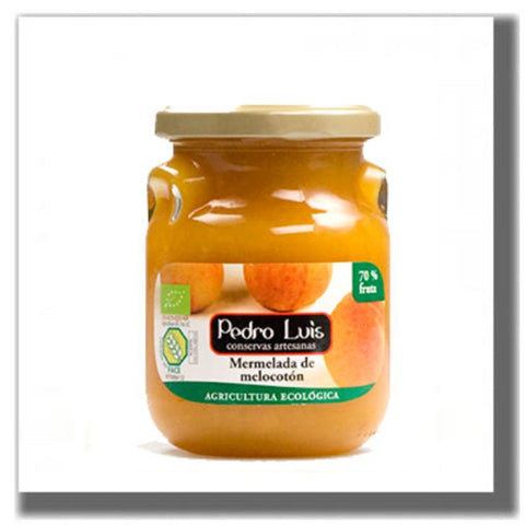 Comprar online MERMELADA DE MELOCOTON ECO S/G FCO. 300 grs de CONSERVAS PEDRO LUIS. Imagen 1