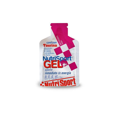 Comprar online CAJA GEL TAURINA CHEESECAKE 24 Sobres de NUTRISPORT. Imagen 1