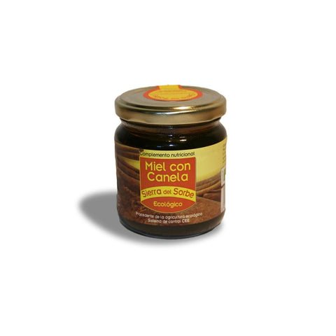 Comprar online MIEL ECOLOGICA CON CANELA 250GR BIO de SIERRA DEL SORBE. Imagen 1