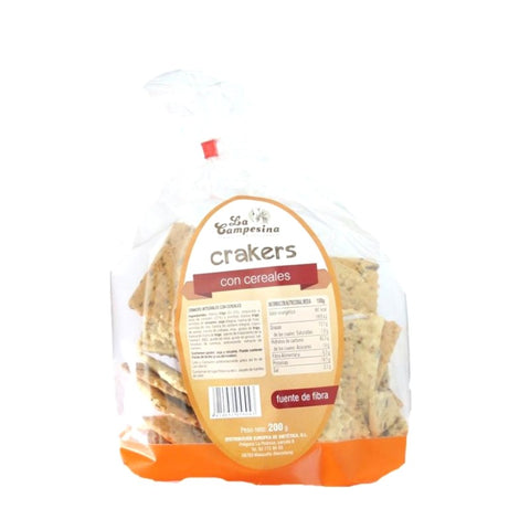 Comprar online CRACKERS CEREALES 200g de CAMPESINA. Imagen 1