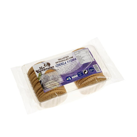 Comprar online GALLETA INTEGRAL CIRUELA Y FIBRA CON MALTITOL 190 de CAMPESINA. Imagen 1