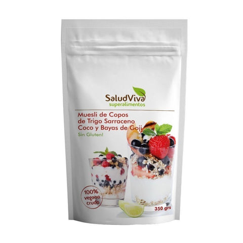 Comprar online MUESLI DE COPO TRIG SARRACENO COCO Y BAYA GOJI de SALUD VIVA. Imagen 1