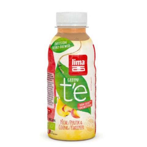 Comprar online TE VERDE CON MELOCOTON Y MENBRILLO 330ML BIO de LIMA. Imagen 1