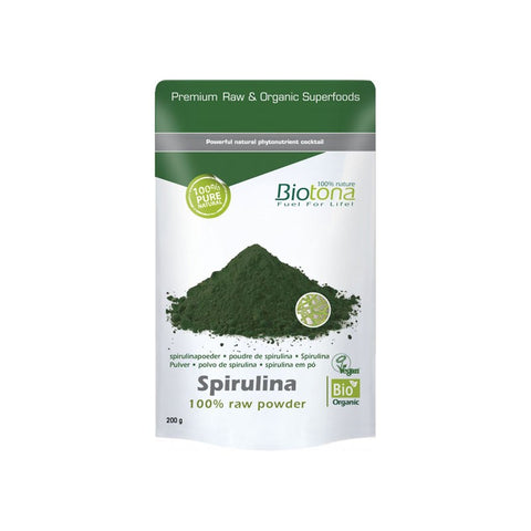Comprar online ESPIRULINA EN POLVO - ESPIRULINA RAW POWDER 200G de BIOTONA. Imagen 1