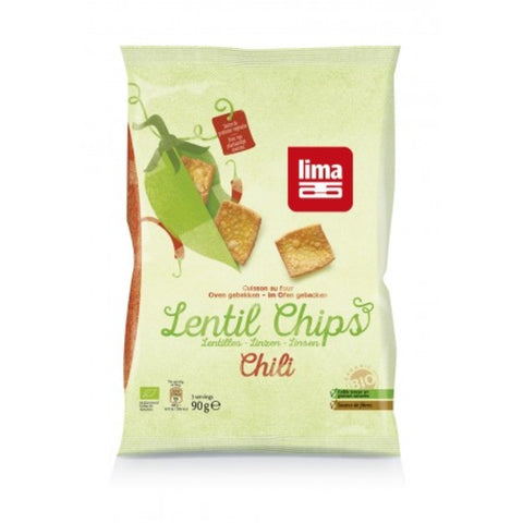 Comprar online CHIPS DE LENTEJAS CON CHILI 90G 90G BIO de LIMA. Imagen 1