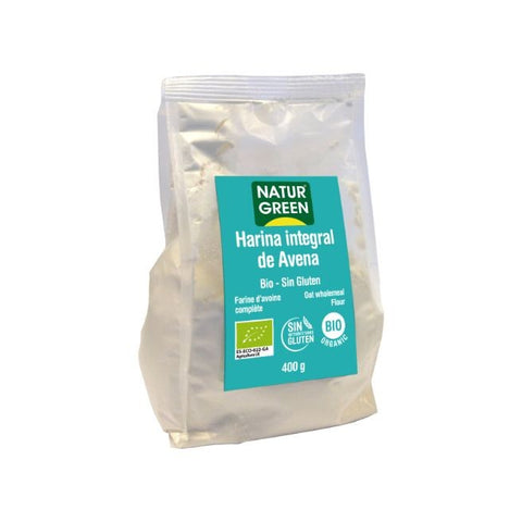 Comprar online NATURGREEN HARINA DE AVENA INTEGRAL BIO 400G S/G de NATURGREEN. Imagen 1