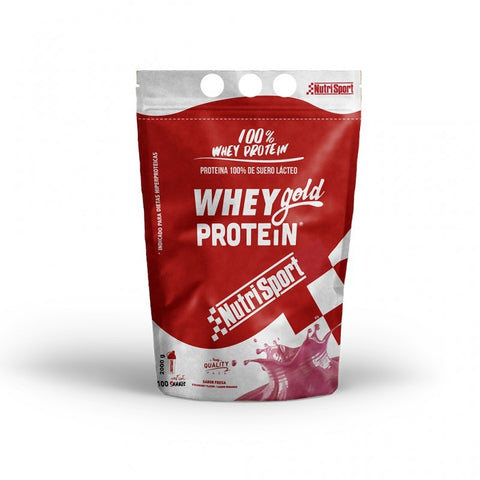 Comprar online GOLD PROTEIN FRESA 500 GRAMOS de NUTRISPORT. Imagen 1