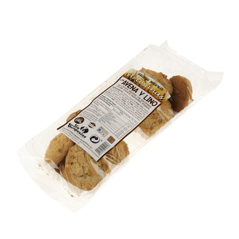 Comprar online GALLETA ARTESANA AVENA LINO 180 GR de CAMPESINA. Imagen 1