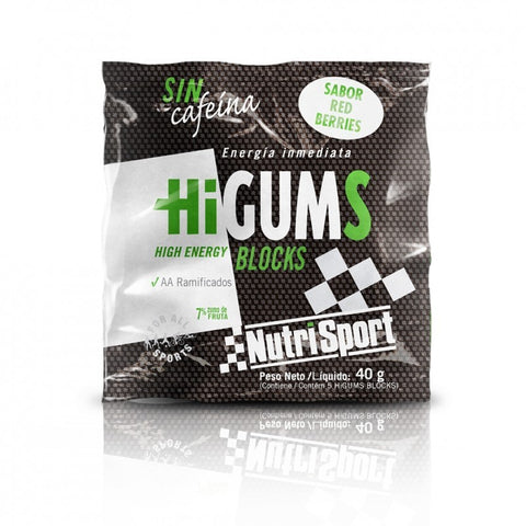 Comprar online CAJA HIGUMS GOMINOLAS SIN CAFEINA 20 Bolsitas de NUTRISPORT. Imagen 1