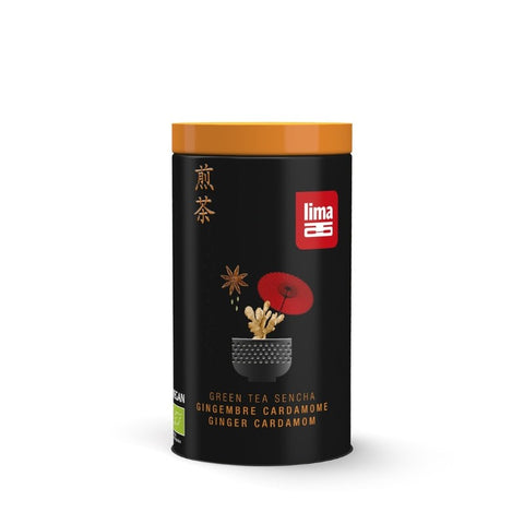 Comprar online TE VERDE SENCHA, JENGIBRE Y CARDAMOMO 100G BIO de LIMA. Imagen 1