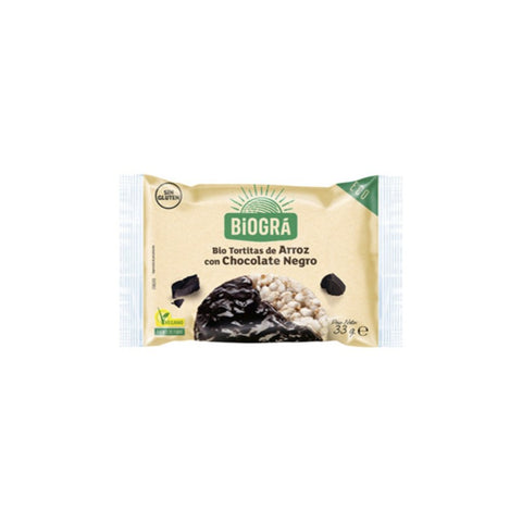 Comprar online TORTA DE ARROZ CON CHOCOLATE NEGRO MONODOSIS 33G de BIOGRÁ (SORRIBAS). Imagen 1