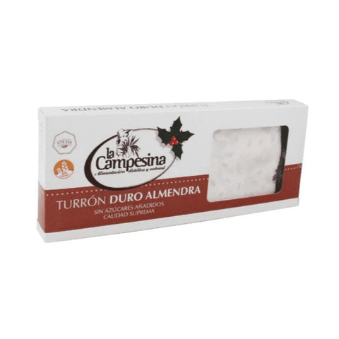 Comprar online TURRON ALMENDRA DURO S/A S/GLUTEN 185g de CAMPESINA. Imagen 1